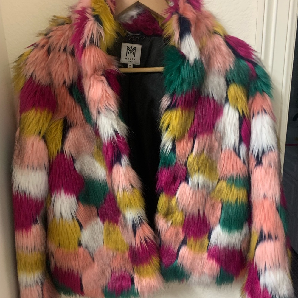 Milly fur jacket 14t